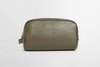 Brunton Leather Washbag in Dark Olive by Barbour