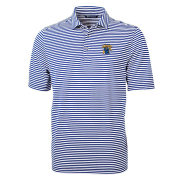 University of Kentucky Virtue Eco Pique Stripe Recycled Polo in Tour Blue by Cutter & Buck