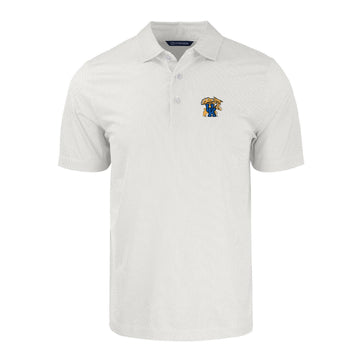 University of Kentucky Pike Eco Symmetry Print Recycled Polo in White/Polished by Cutter & Buck