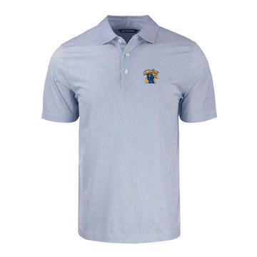 University of Kentucky Pike Eco Symmetry Print Recycled Polo in White/Tour Blue by Cutter & Buck