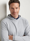 Pine Performance Hoodie in Gale Grey by Peter Millar