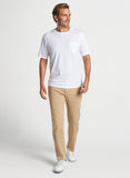 Lava Wash Pocket Tee in White by Peter Millar