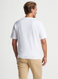 Lava Wash Pocket Tee in White by Peter Millar