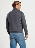 Autumn Crest Quarter-Zip in Charcoal by Peter Millar