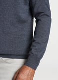 Autumn Crest Quarter-Zip in Charcoal by Peter Millar