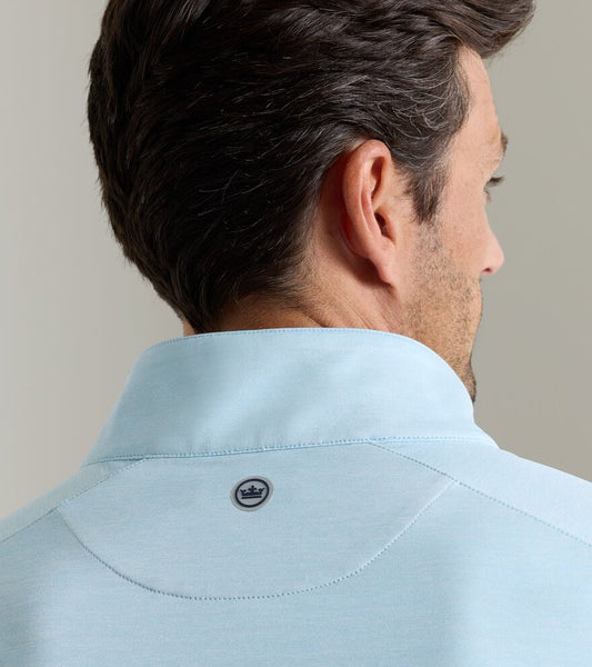 Stealth Performance Quarter-Zip in Blue Frost by Peter Millar