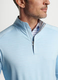 Stealth Performance Quarter-Zip in Blue Frost by Peter Millar