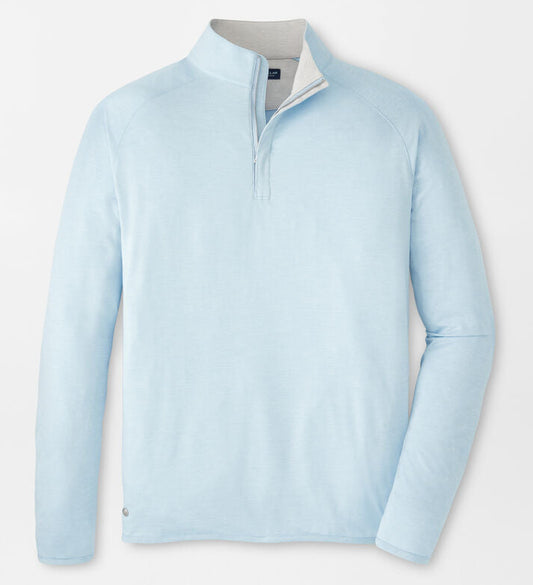 Stealth Performance Quarter-Zip in Blue Frost by Peter Millar