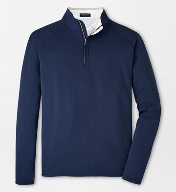 Stealth Performance Quarter-Zip in Navy by Peter Millar