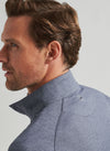 Stealth Performance Quarter-Zip in Steel by Peter Millar