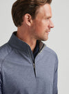 Stealth Performance Quarter-Zip in Steel by Peter Millar