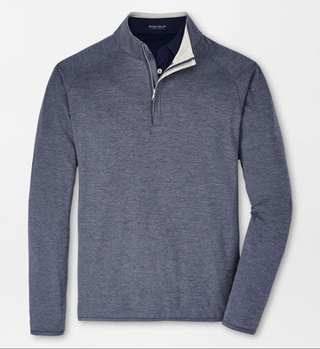 Stealth Performance Quarter-Zip in Steel by Peter Millar