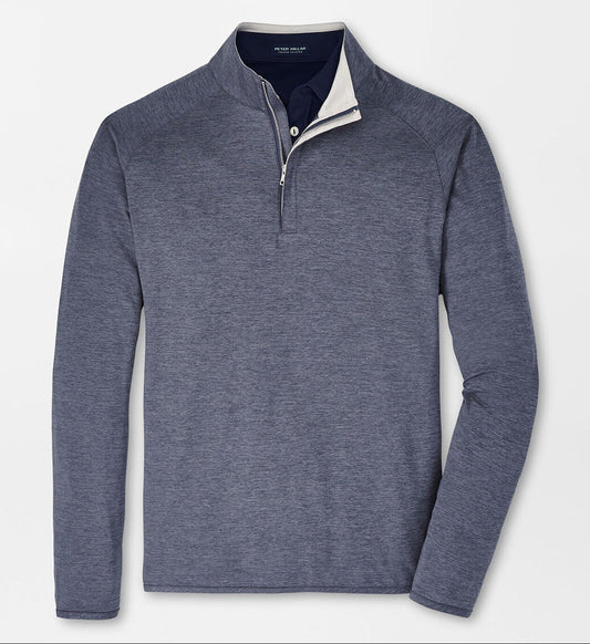 Stealth Performance Quarter-Zip in Steel by Peter Millar