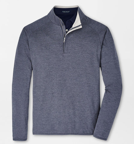 Stealth Performance Quarter-Zip in Steel by Peter Millar