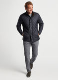 Suffolk Quilted Travel Coat in Black by Peter Millar