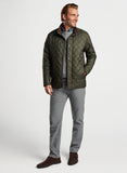 Suffolk Quilted Travel Coat in Olive by Peter Millar