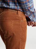 Superior Soft Corduroy Five-Pocket Pant in Cognac by Peter Millar