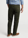 Superior Soft Corduroy Five-Pocket Pant in Dark Olive by Peter Millar