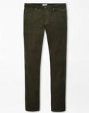 Superior Soft Corduroy Five-Pocket Pant in Dark Olive by Peter Millar