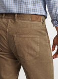 Superior Soft Corduroy Five-Pocket Pant in Khaki by Peter Millar