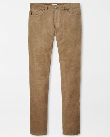 Superior Soft Corduroy Five-Pocket Pant in Khaki by Peter Millar