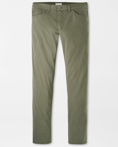 Ultimate Sateen Five-Pocket Pant in Military by Peter Millar