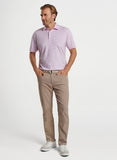 Drum Performance Jersey Polo in Palmer Pink by Peter Millar