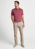 Drum Performance Jersey Polo in Pomegranate by Peter Millar