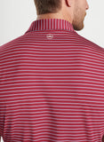 Drum Performance Jersey Polo in Pomegranate by Peter Millar