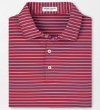 Drum Performance Jersey Polo in Pomegranate by Peter Millar