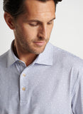 Daybreak Performance Jersey Polo in White/Astral Blue by Peter Millar