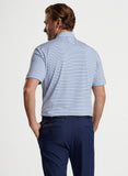 Fairmont Performance Jersey Polo in White/Liberty Blue by Peter Millar