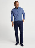 Perth Birdseye Performance Quarter-Zip in Sport Navy by Peter Millar