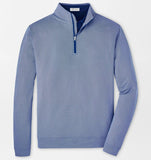 Perth Birdseye Performance Quarter-Zip in Sport Navy by Peter Millar