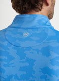 Perth Camo Performance Quarter-Zip in Liberty Blue by Peter Millar