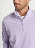 Perth Sugar Stripe Performance Quarter-Zip in Petal Purple by Peter Millar