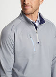 Verge Performance Quarter-Zip in Gale Grey by Peter Millar