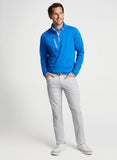 Verge Performance Quarter-Zip in Mako Blue by Peter Millar