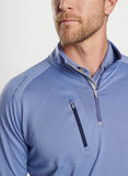 Verge Performance Quarter-Zip in Velvet Plum by Peter Millar