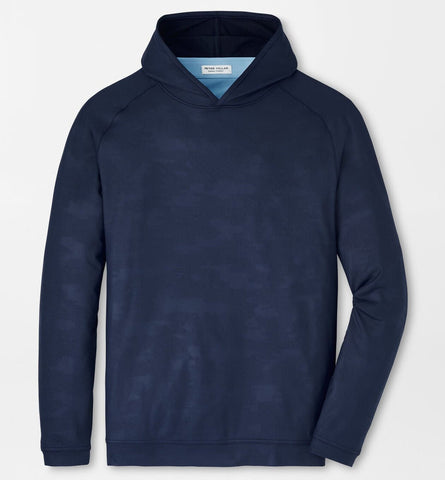 Pine Camo Performance Hoodie in Navy by Peter Millar