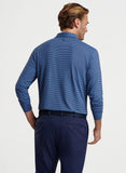 Lyons Performance Jersey Long-Sleeve Polo in Astral Blue by Peter Millar