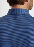 Lyons Performance Jersey Long-Sleeve Polo in Astral Blue by Peter Millar