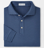 Lyons Performance Jersey Long-Sleeve Polo in Astral Blue by Peter Millar