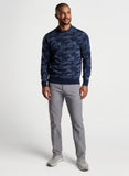 Reversible Camo Popover Hoodie in Navy by Peter Millar