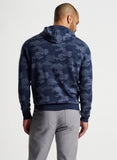 Reversible Camo Popover Hoodie in Navy by Peter Millar