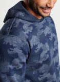 Reversible Camo Popover Hoodie in Navy by Peter Millar