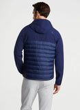 All Course Hybrid Hoodie in Navy by Peter Millar