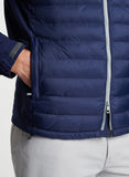 All Course Hybrid Hoodie in Navy by Peter Millar