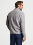 Quad Quilted Quarter-Zip in Gale Grey by Peter Millar