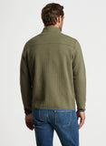 Quad Quilted Quarter-Zip in Military by Peter Millar